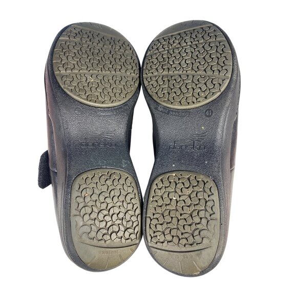 DANSKO Sonoma Annie ~ Black Leather Mary Janes Clogs Comfort Shoes Women's 41 * - Picture 9 of 11